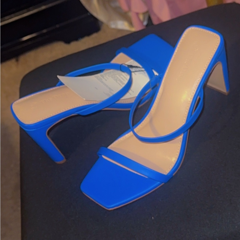 Elegant Blue Women's Heels